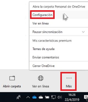 Configuración de OneDrive