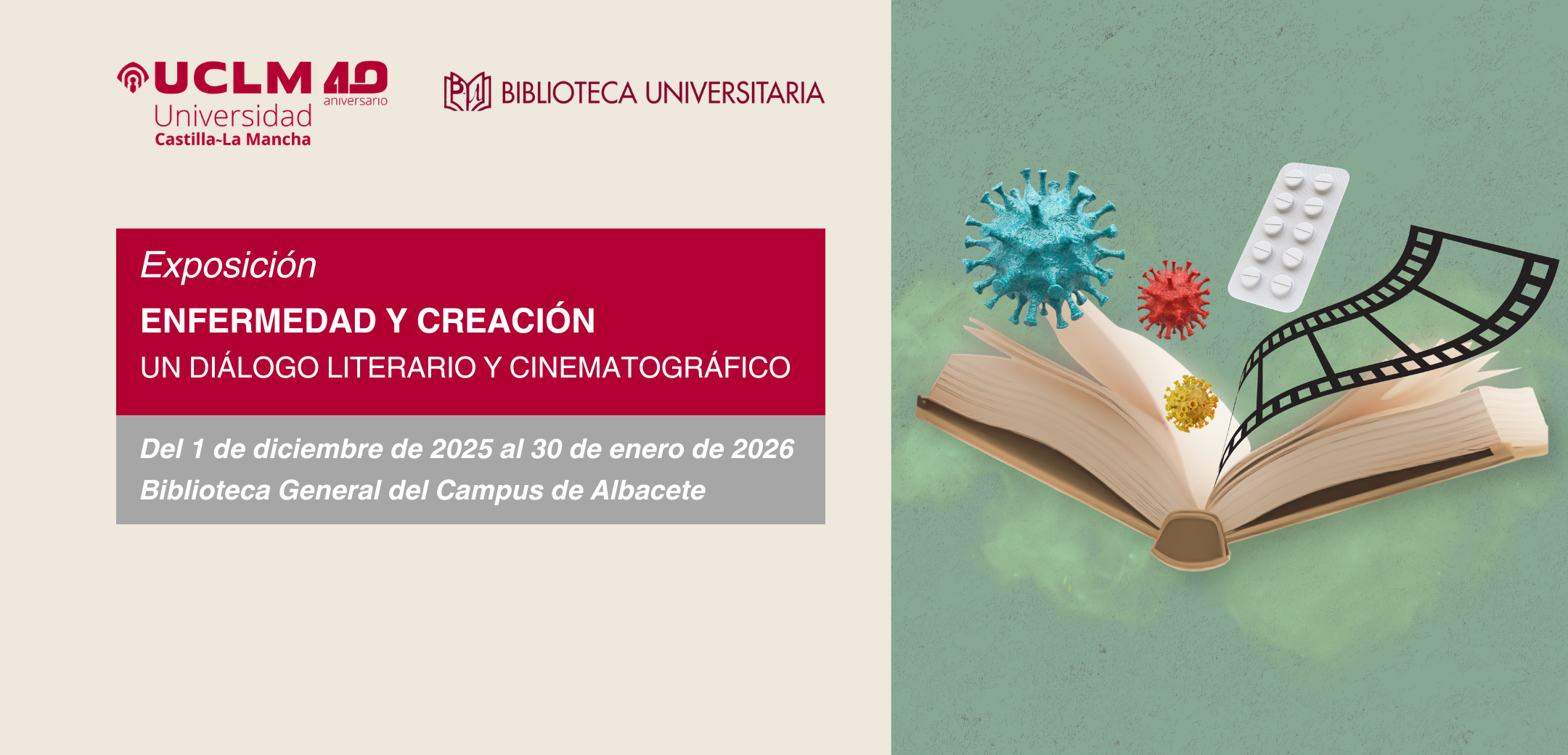 Exposición en la Biblioteca General del campus de Albacete