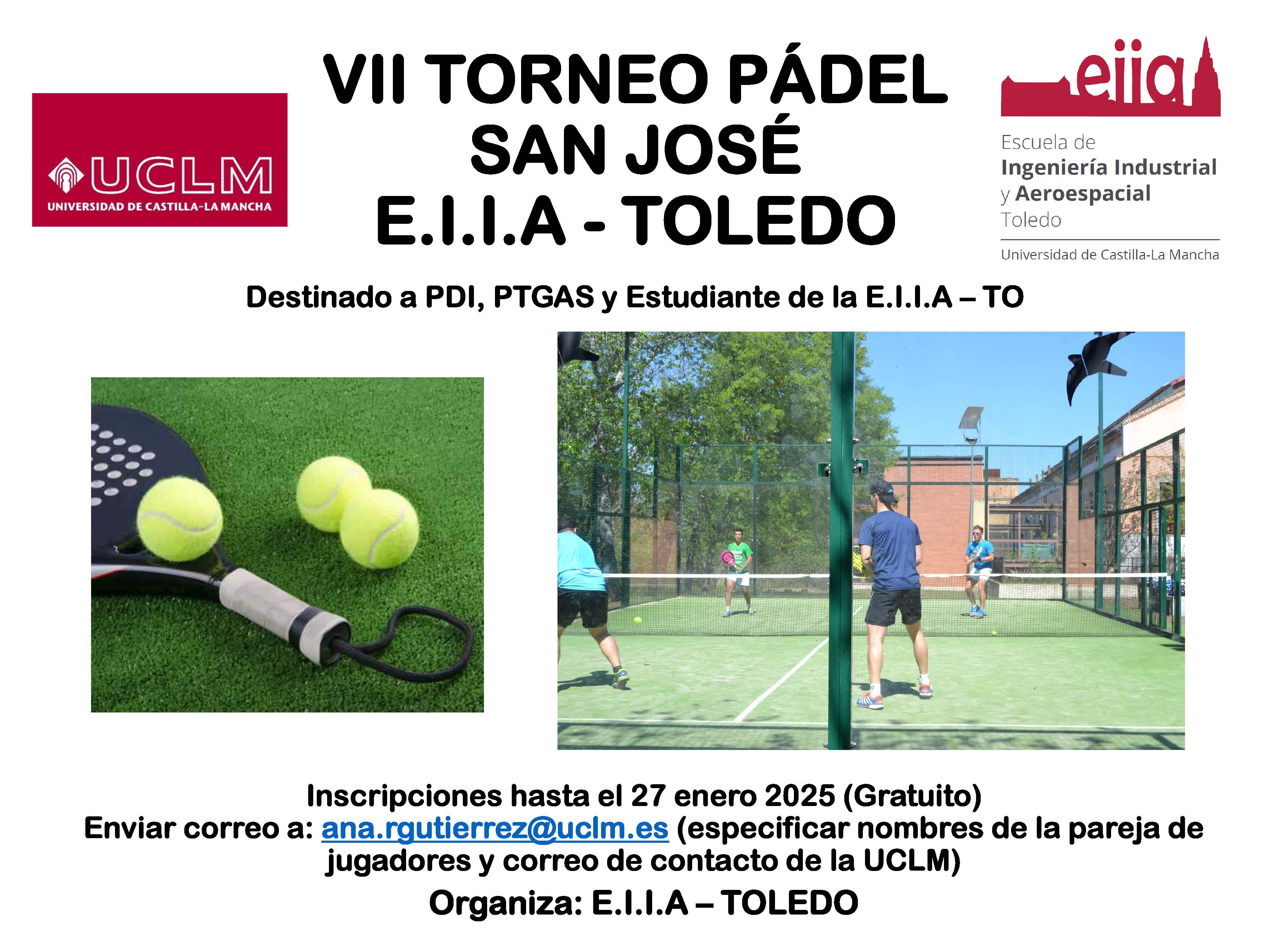 VII Torneo de Pádel "San José" E.I.I.A - Toledo