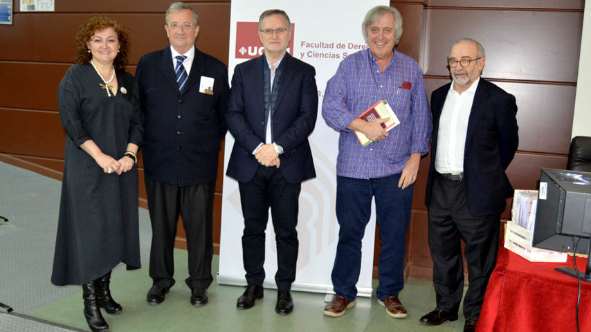 Concha Sanz, Juan José Rubio, José Luis Monereo, Antonio Baylos y Fernando Sequeira