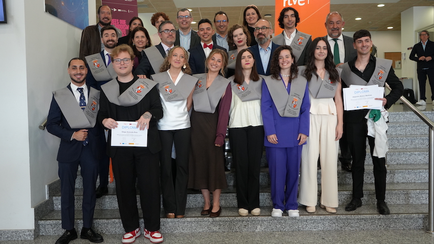 Primera promoción del Máster en Periodismo y Narración Deportiva de la UCLM y RTVE