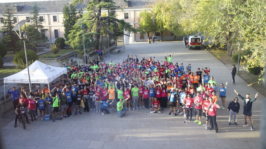 Carrera solidaria Campus a través 2025 en Albacete (1), Ciudad Real (2), Cuenca (3) y Toledo (4).