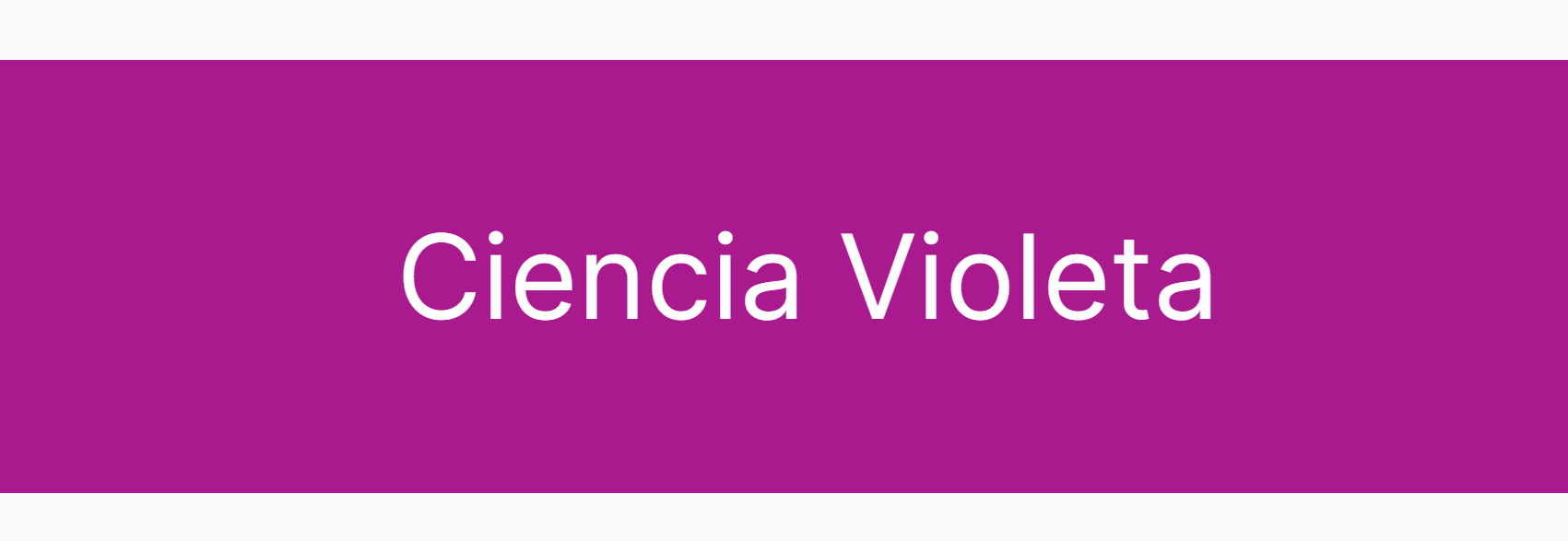 CIENCIA VIOLETA